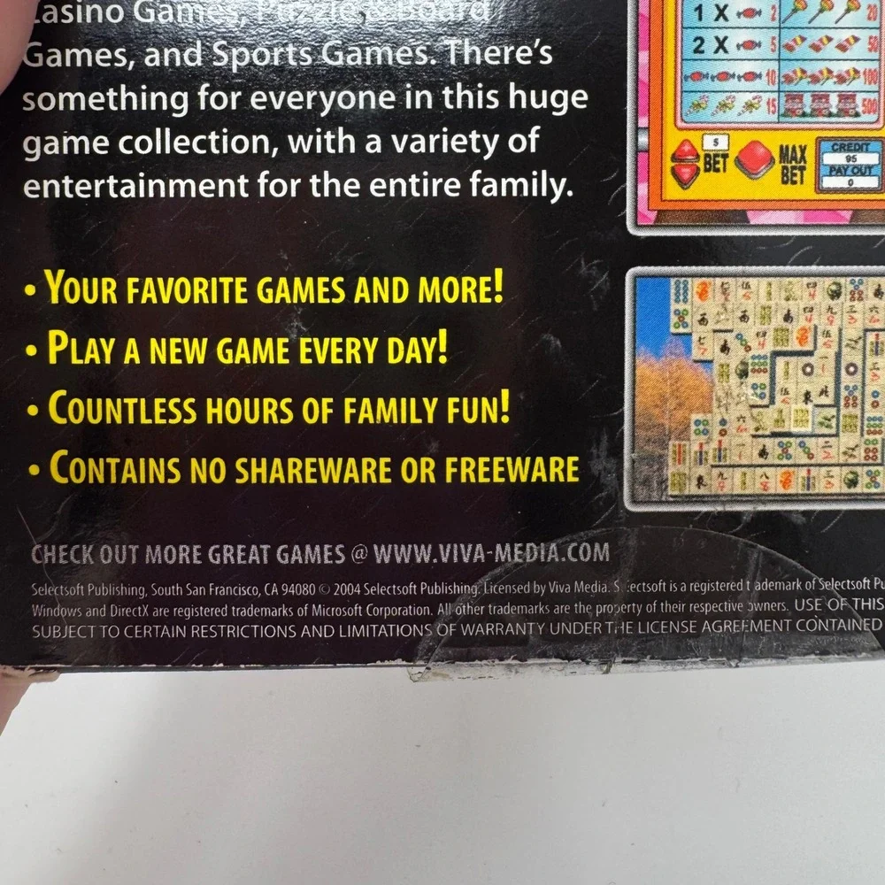 1200 Games PC Computer Game 2 Disc XP Championship Arcade Casino Puzzle Sports